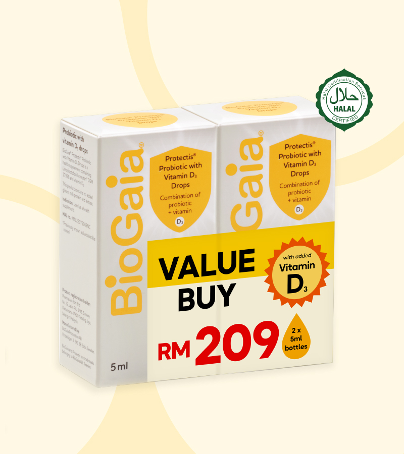 BioGaia Drops With Vitamin D3 Twin Pack